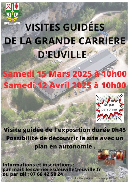 Visites guidées de la grande carrière d’Euville