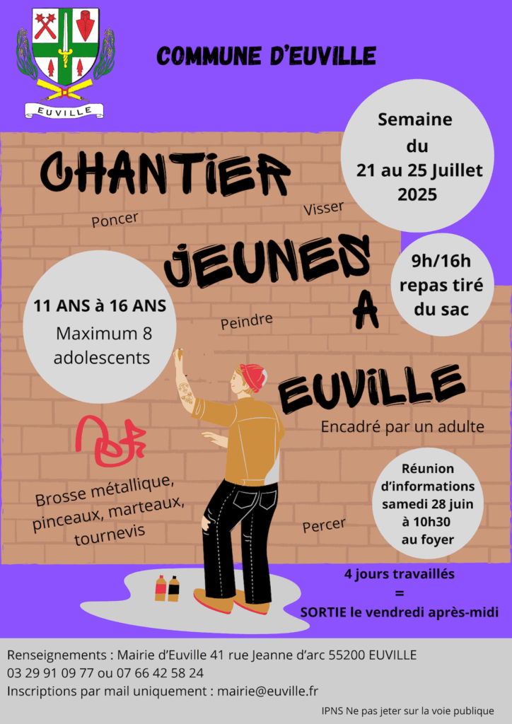 Chantier Jeunes à Euville